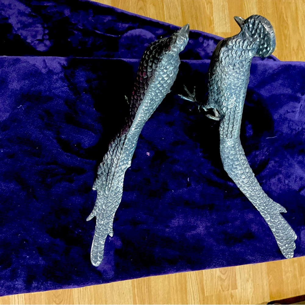 Solid brass peacock
